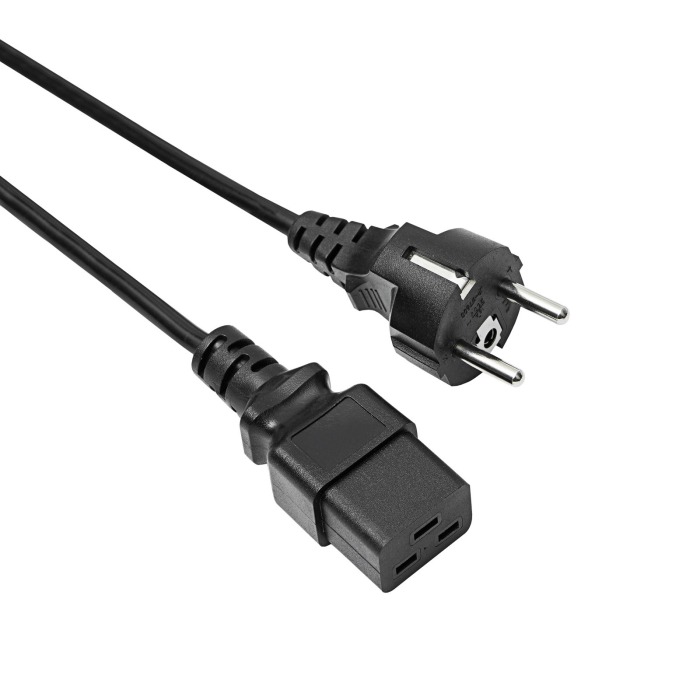 Akyga C19 to CEE 7/7 Power Cord, 1.8 m, AK-UP-01