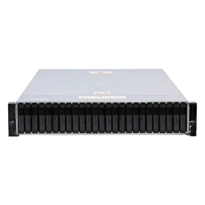 Dell PowerStore 7000T storage array with 1x iSCSI (4x10/25GbE SFP28) controller, 1x FC (4x32Gb SFP28) controller, 21x 15.36TB SSD NVMe