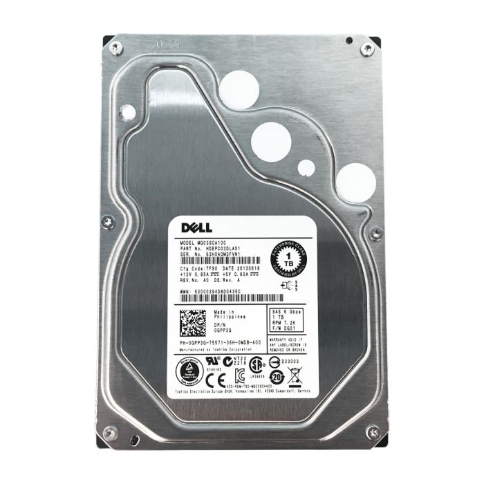 Dysk twardy Dell 1TB 7.2K HDD SAS 6G 3.5" 512n 64MB GPP3G