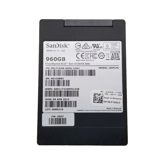 Dysk twardy Dell 960GB SSD SATA 6G 2.5" MLC RI 1V023