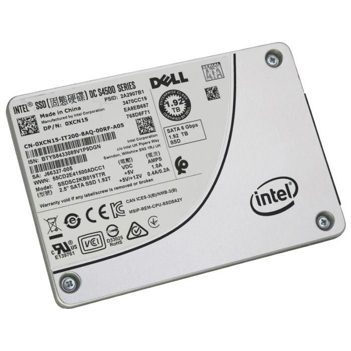 Dysk twardy Dell Intel 1.92TB SSD SATA 6G 2.5" TLC RI AES-256 XCN15