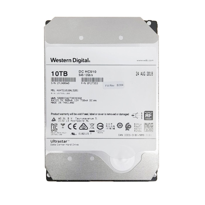 Festplatte Dell 10TB 7.2K HDD SAS 12G 3.5" TCG 512e 256MB 0F27353