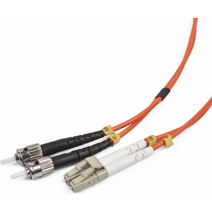 Fiber optic cable Gembird LC-ST Duplex MM 50/125 OM2 2m CFO-LCST-OM2-2M