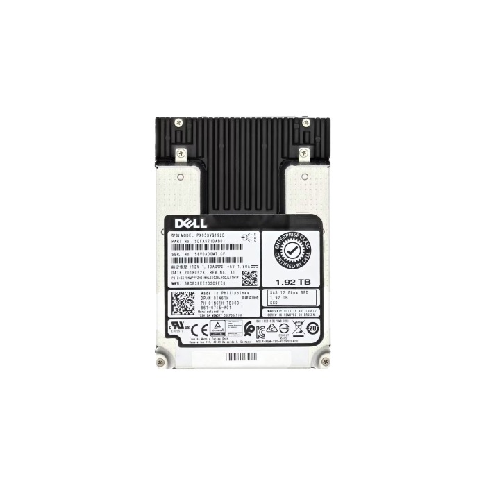 Hard drive Dell 1.92TB SSD SAS 12G 2.5" MLC MU FIPS 140-2 512n 1N61H