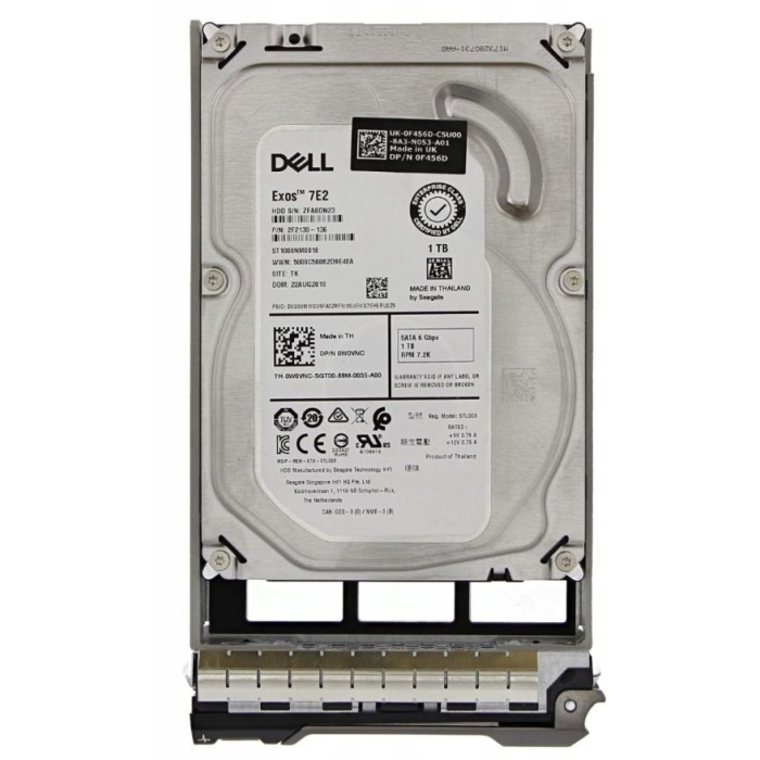 Hard drive Dell 1TB 7.2K HDD SATA 6G 3.5" 512n 128MB W0VNC