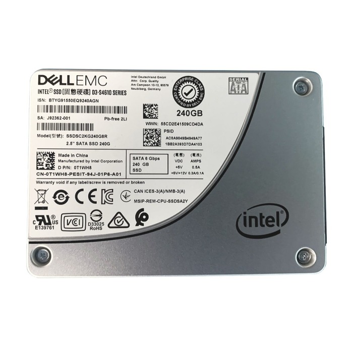 Hard drive Dell 240GB SSD SATA 6G 2.5" TLC MU 512e T1WH8