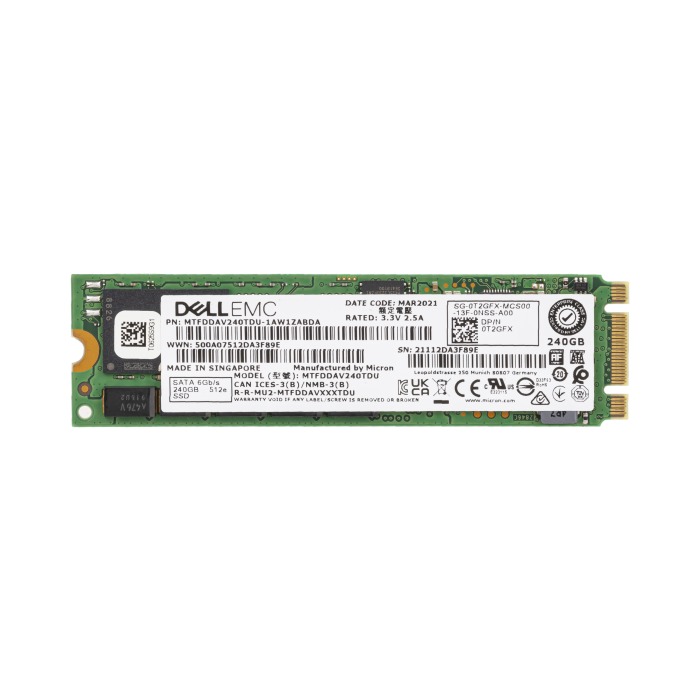 Hard drive Dell 240GB SSD SATA 6G M.2 2280 T2GFX
