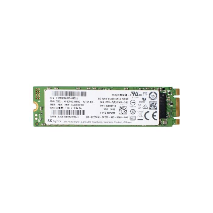 Hard drive Dell 256GB SSD SATA 6G M.2 2280 B+M MLC 2P56M