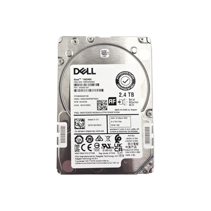 Hard drive Dell 2.4TB 10K HDD SAS 12G 2.5" AES-192 512e 256MB 8YWH3