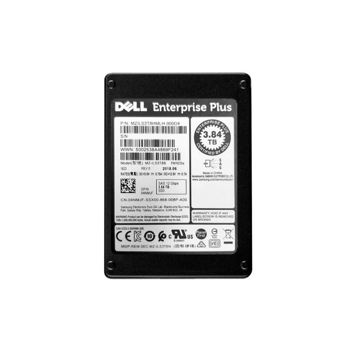 Hard drive Dell 3.84TB SSD SAS 12G 2.5" RI 4NMJF