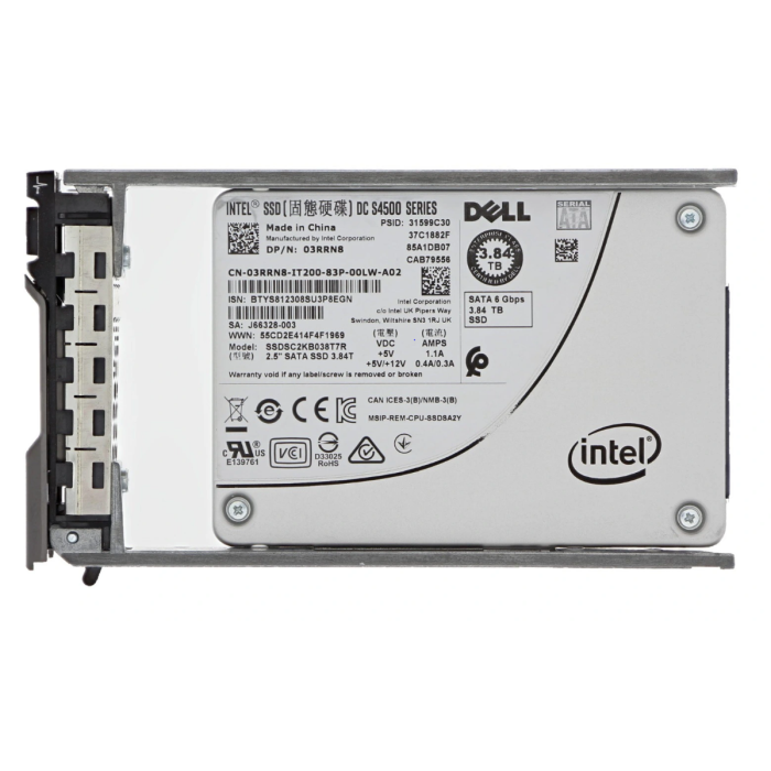 Hard drive Dell 3.84TB SSD SATA 6G 2.5" TLC RI AES-256 3RRN8