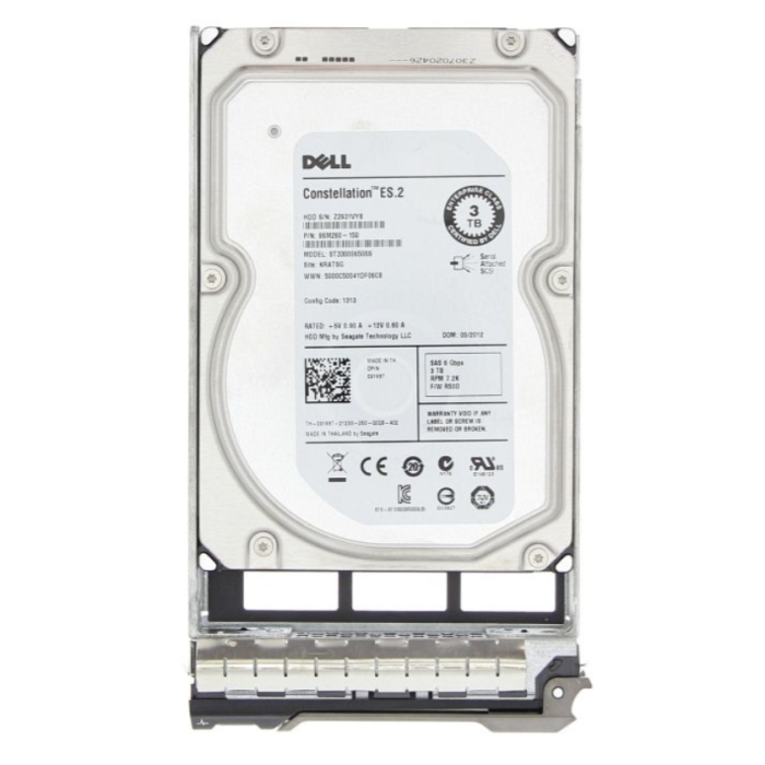 Hard Drive Dell 3TB 7.2K SAS 6G 3.5 512n 64MB 91K8T