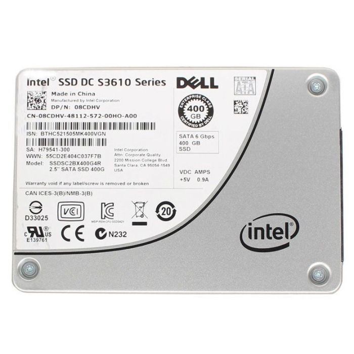 Hard Drive Dell 400GB SSD SATA 6G 2.5 MLC MU AES256 8CDHV