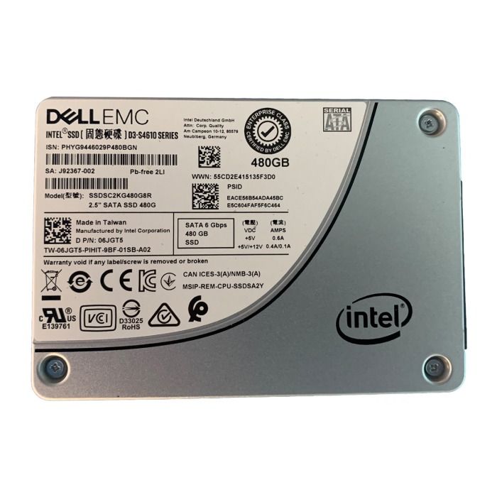 Hard drive Dell 480GB SSD SATA 6G 2.5" MU 6JGT5