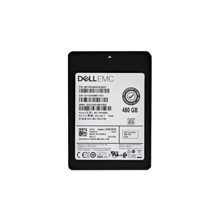 Hard drive Dell 480GB SSD SATA 6G 2.5" TLC MU 3KVC5