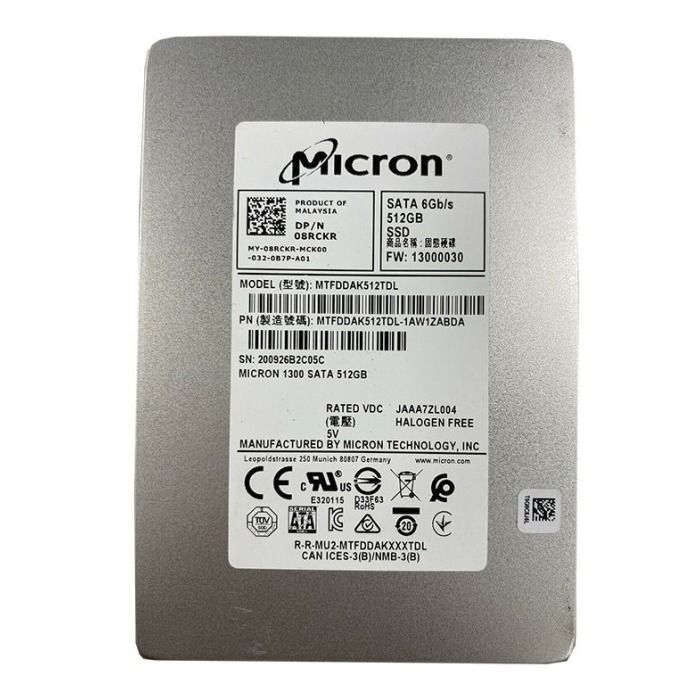 Hard drive Dell 512GB SSD SATA 2.5" TLC 8RCKR