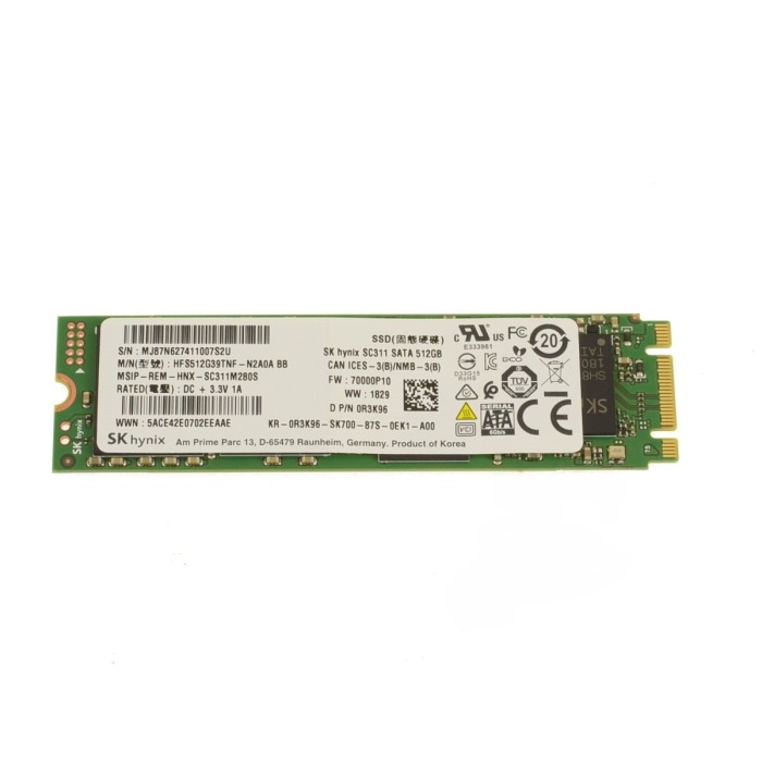 Hard drive Dell 512GB SSD SATA 6G M.2 2280 3D TLC NAND R3K96