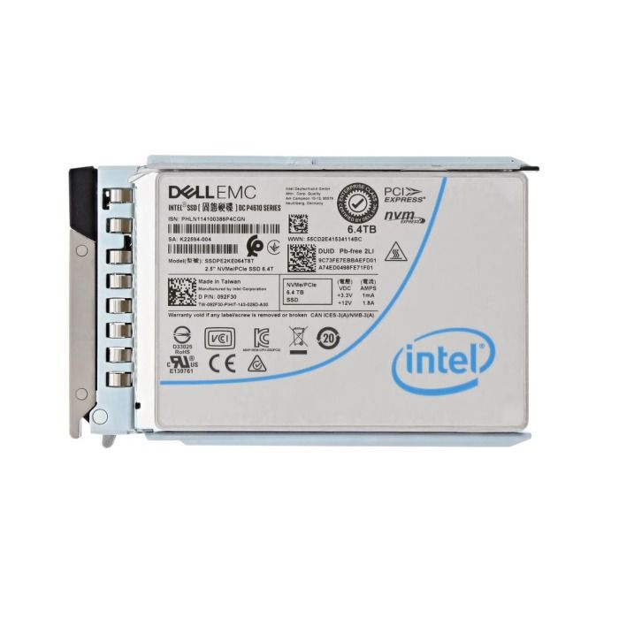 Hard drive Dell 6.4TB SSD NVMe 3.1x4 U.2 2.5" TLC AES-256 92F30