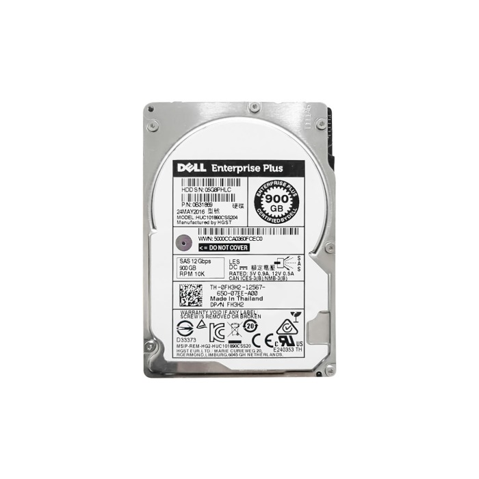 Hard drive Dell 900GB HDD SAS 12G 2.5" FH3H2