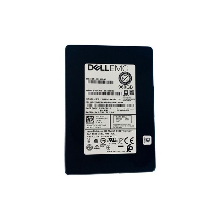 Hard drive Dell 960GB SSD SATA 6G 2.5" TLC AES-256 CDC61