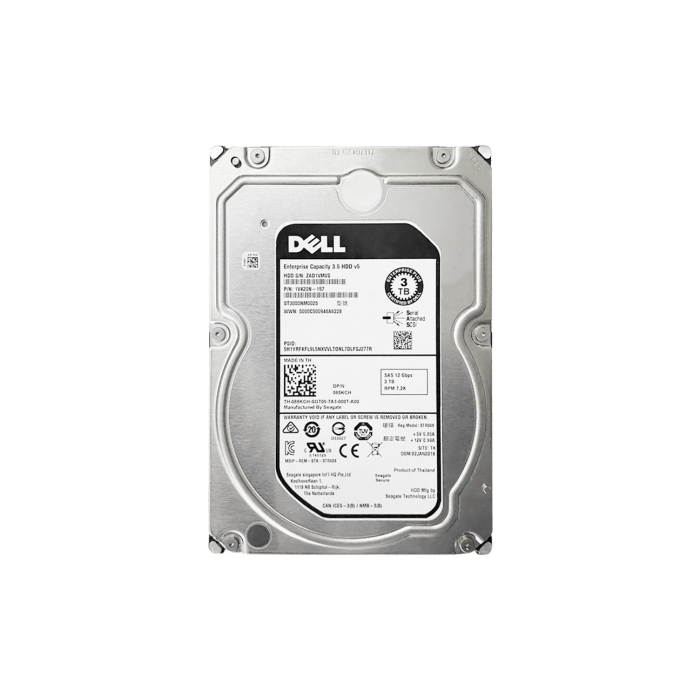 Hard Drive Dell Compellent 3TB 7.2K SAS 12G 3.5" 512n 128MB 85KCH-CMP