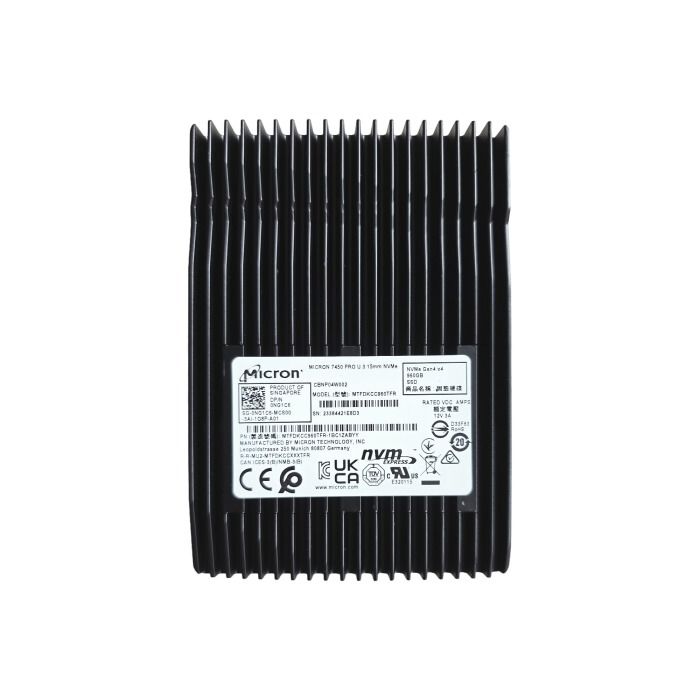 Hard drive Dell Micron 960GB SSD NVMe PCIe 4.0x4 U.3 2.5" TLC RI NG1C6