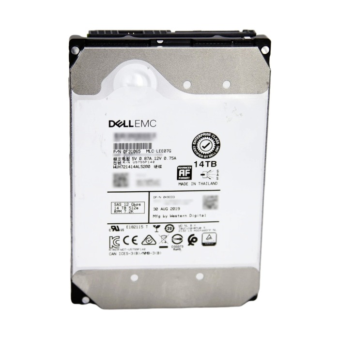 Hard drive Dell WD 14TB 7.2K HDD SAS 12G 3.5" 512e 512MB K9CD3