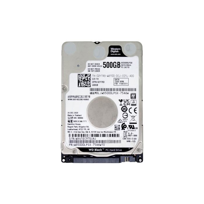 Hard drive Dell WD Black 500GB 7.2K 6Gbps SATA 2.5" SFF 2YTRD