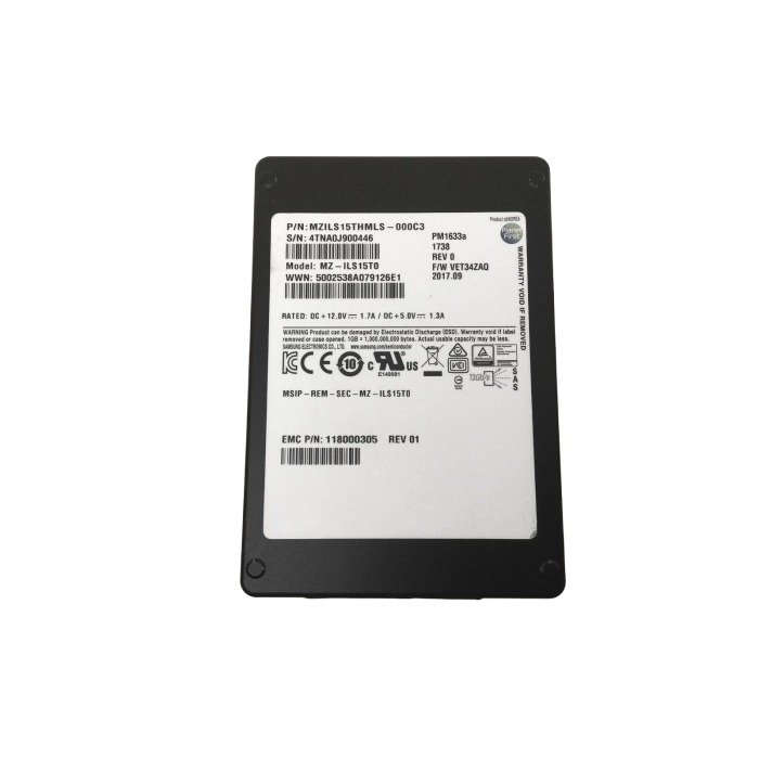 Hard drive EMC 15.36TB SSD SAS 12G 2.5" TLC RI 118000305