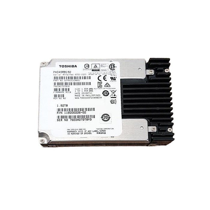 Hard drive EMC 1.92TB SSD SAS 12G 2.5" MLC RI 512e 118000206-02