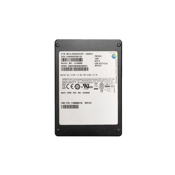 Hard drive EMC 800GB SSD SAS 12G 2.5" 118000216