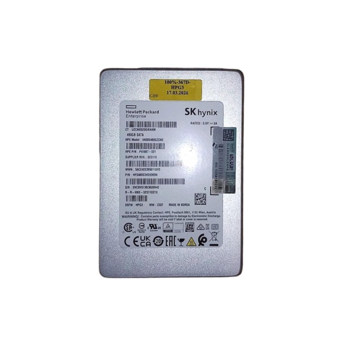 Hard drive HPE 480GB SSD SATA 6G 2.5" TLC RI 512b P41887-001