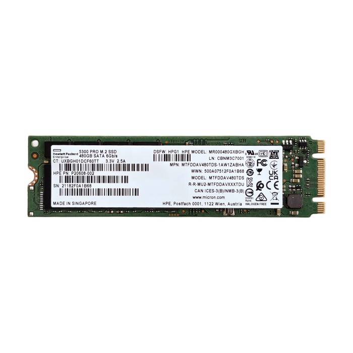 Hard drive HPE 480GB SSD SATA 6G M.2 2280 TLC RI P20608-002