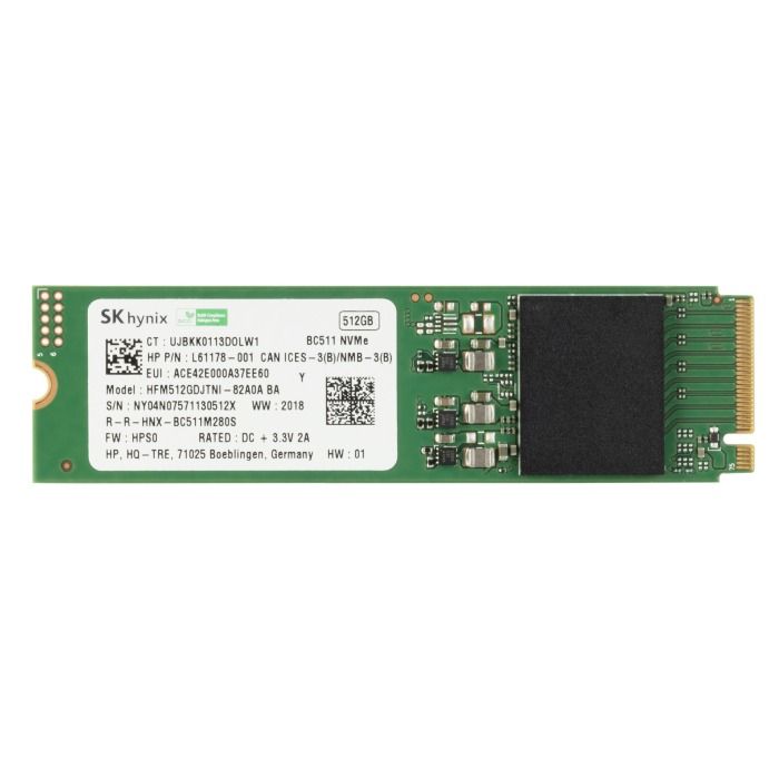Hard drive HPE 512GB SSD NVMe PCIe 3.0x4 M.2 2280 QLC L60647-001