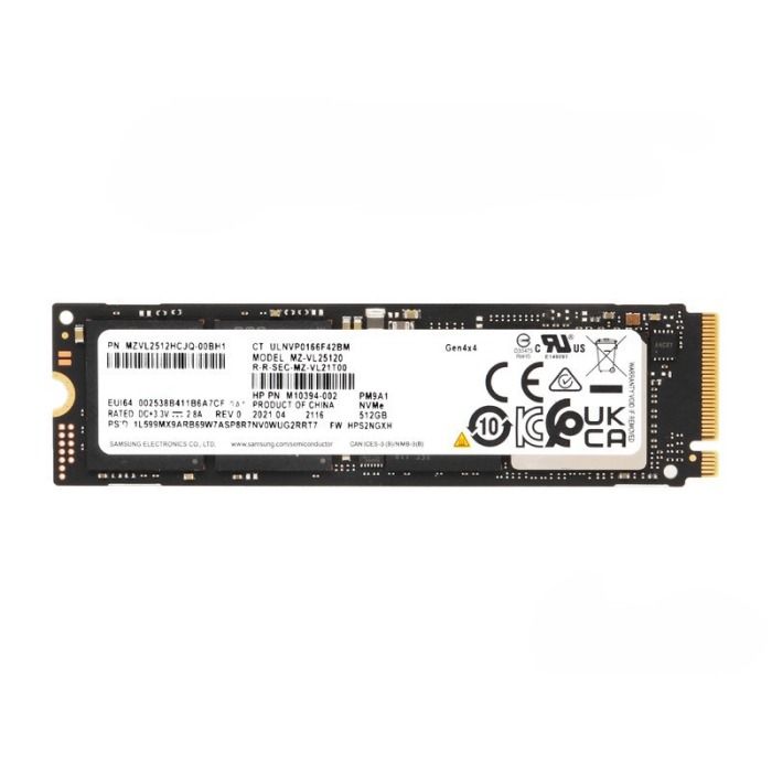 Hard drive HPE 512GB SSD NVMe PCIe 4.0x4 M.2 2280 TLC M10394-002