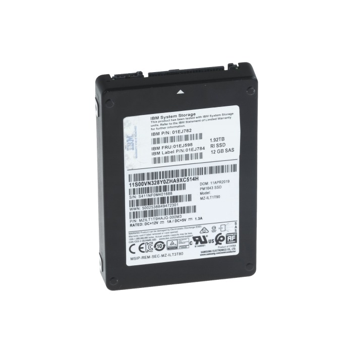 Hard drive IBM 1.92TB SSD SAS 12G 2.5" V-NAND TLC RI 01EJ782