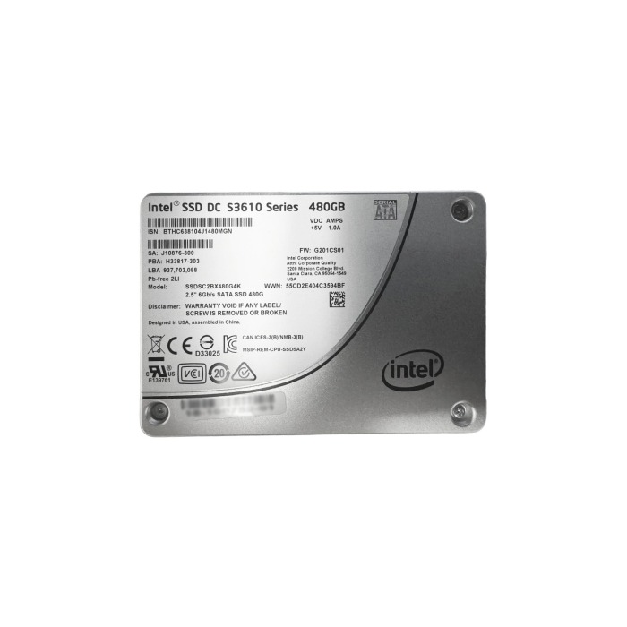 Hard drive Intel 480GB SSD SATA 6G 2.5" MLC MU SSDSC2BX480G4K