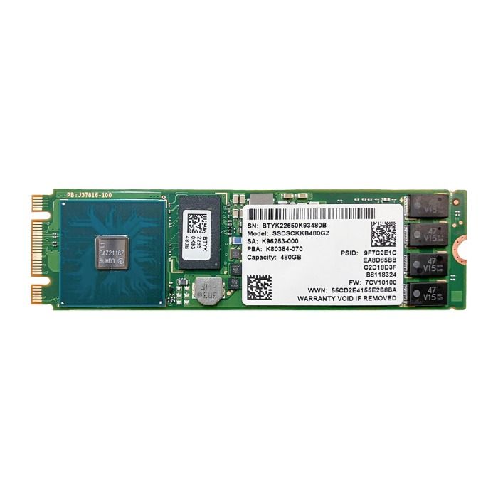 Hard drive Intel 480GB SSD SATA 6G M.2 2280 SSDSCKKB480GZ01