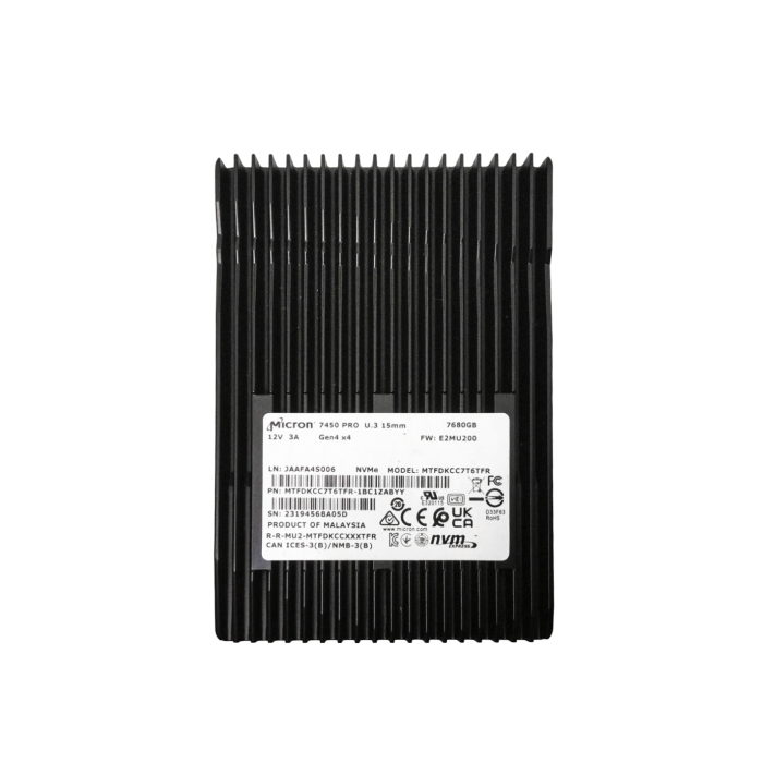 Hard drive Lenovo 7.68TB SSD NVMe PCIe 4.0 U.3 2.5" TLC MTFDKCC7T6TFR-1BC15ABYY