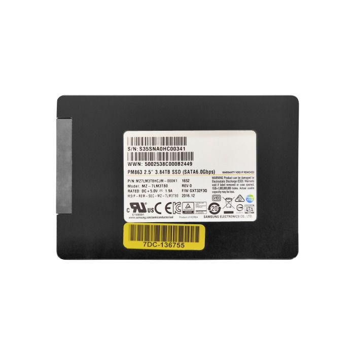 Hard drive Samsung 3.84TB SSD SATA 6G 2.5" MZ7LM3T8HCJM-000K1
