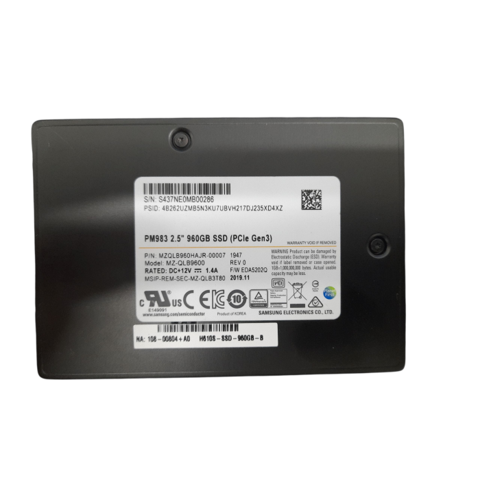 Hard drive Samsung 960GB SSD NVMe U.2 2.5" RI MZQLB960HAJR-00007