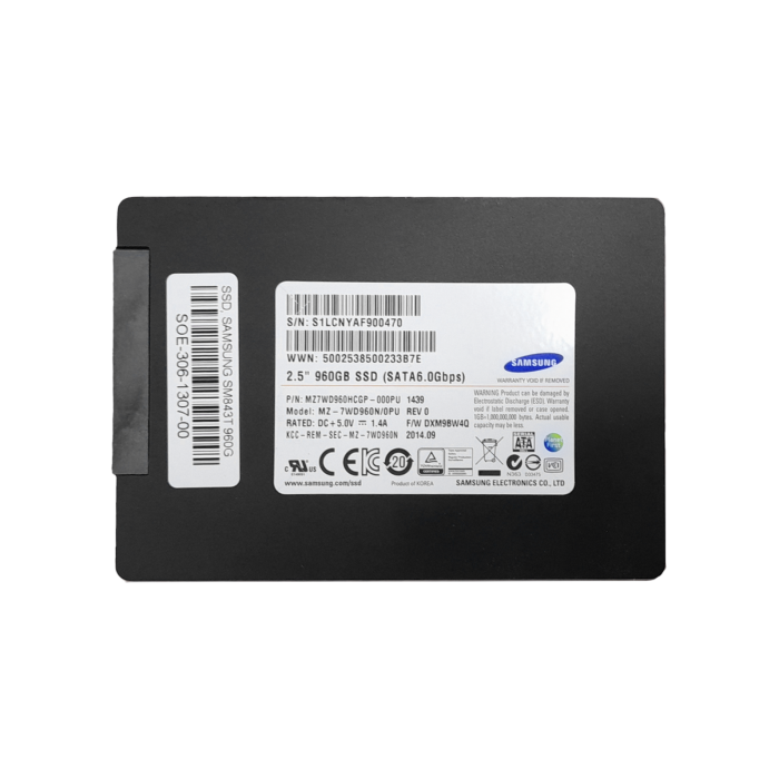 Hard drive Samsung 960GB SSD SATA 6G 2.5" MLC RI AES-256 MZ7WD960HCGP-00PU