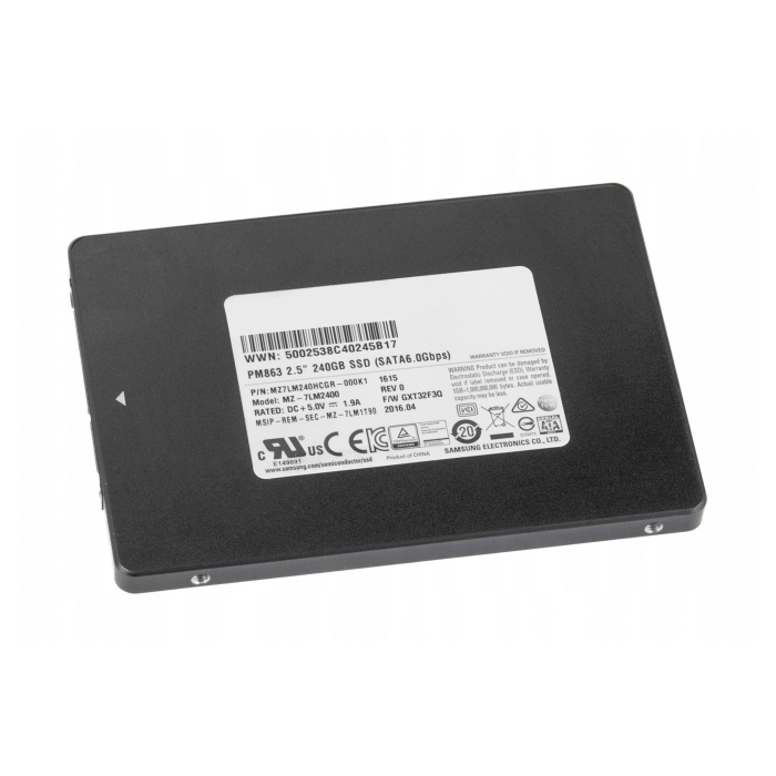 Hard Drive Samsung PM863 240GB SSD SATA 6G 2.5" TLC RI MZ7LM240HCGR-000K1
