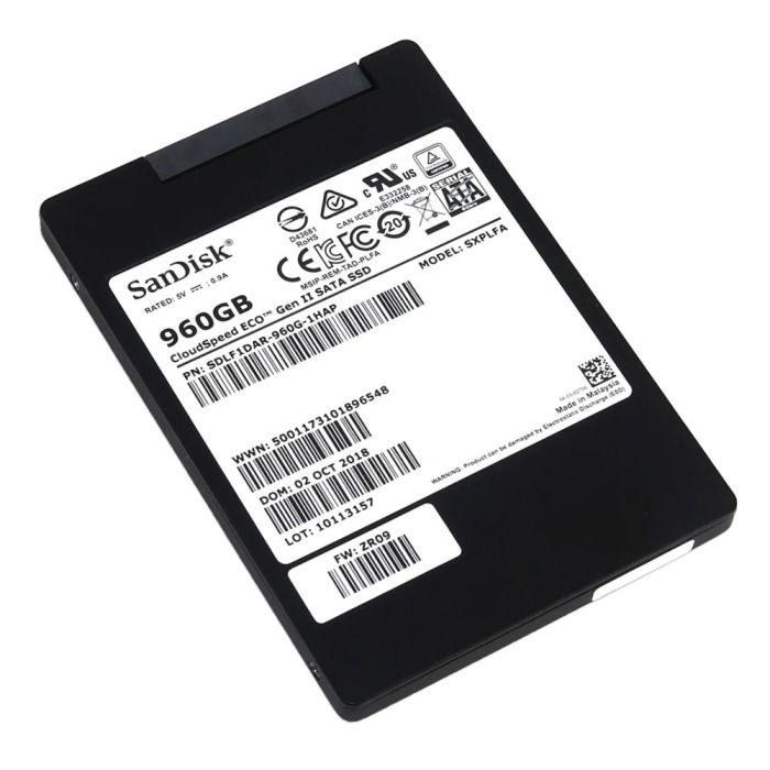 Hard drive SanDisk 960GB SSD SATA 6G 2.5" MLC RI SDLF1DAR-960G-1HA1