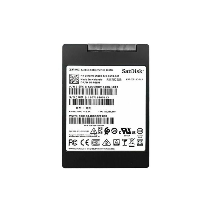 Hard drive SanDisk X600 128GB SSD SATA 6G 2.5" 8708M