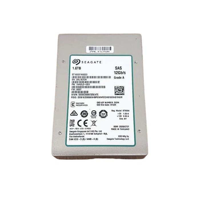 Hard drive Seagate 1.6TB SSD SAS 12G 2.5" eMLC WI 512e ST1600FM0003