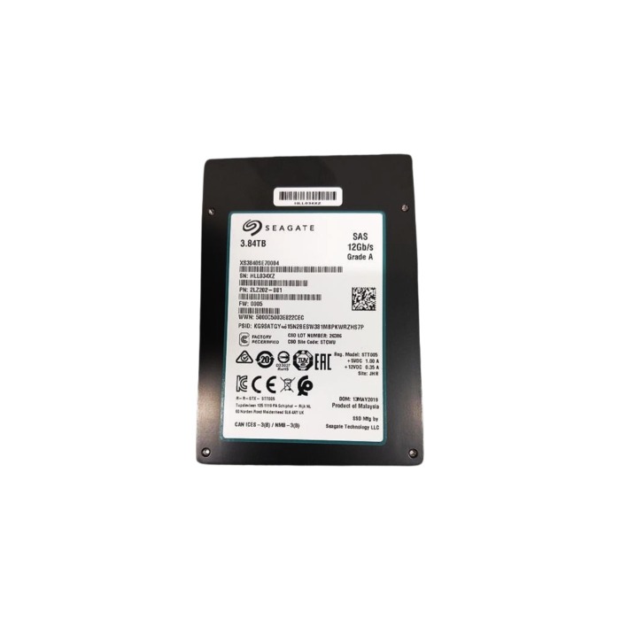 Hard drive Seagate 3.84TB SSD SAS 12G 2.5" 3D eTLC RI 2LZ202-881