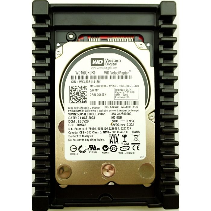 Hard drive WD 160GB 10K HDD SATA 2.5" 16MB G605H