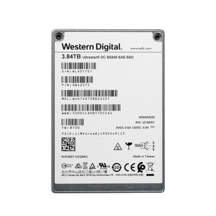 Hard drive WD 3.84TB SSD SAS 12G 2.5" TLC 0B42575