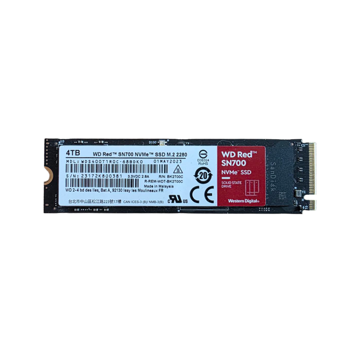 Hard drive WD 4TB SSD NVMe PCIe 3.0x4 M.2 2280 TLC WDS400T1R0C-68BDK0